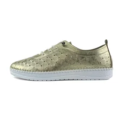 Mona Shoes Ženske patike, Kožne, Zlatne boje