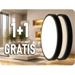 LED plafonsko svetlo za kupatilo LED/36W/230V IP44 3000K prečnika 35 cm crno