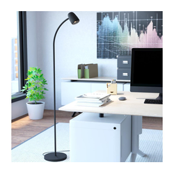 Eglo 902172 - Podna lampa CARLO 1xE14/18W/230V crna