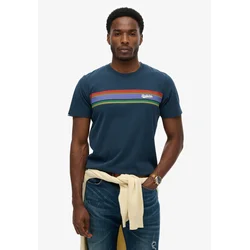 Superdry & Co Majica marine/zelena/lila/rdeča