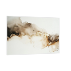 Canvas Slika na platnu Zlatni ritam, Sa ramom, 75 x 50 cm, Beli