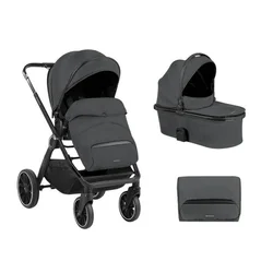 KikkaBoo Kolica Tiffany 2in1 set sa tvrdom korpom Dark Grey (KKB20151)