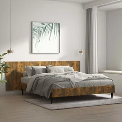 Zidno uzglavlje boja dimljenog hrasta 240 x 1,5 x 80 cm drveno
