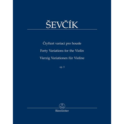 ŠEVČIK:FORTY VARIATIONS FOR THE VIOLIN