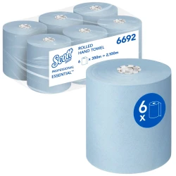 Kimberly Clark SCOTT MAX Papirni ubrus, Jednoslojni, Plavi, 6 komada