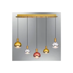 Opviq luster Luccas 2848-5AS-20, LED 46 W, zlatni