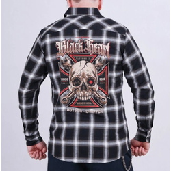 Moška srajca BLACK HEART - WRENCH HEAD - ČRNA - 12828