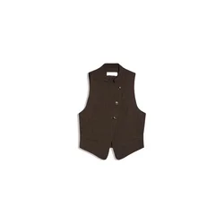 Bershka Telovnik rjava/temno rjava