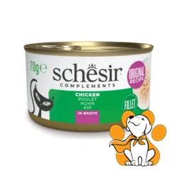 Schesir Cat Chicken in Broth 70g, Vlažna Hrana Sa Piletinom u Bujonu