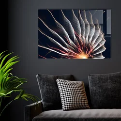 Wallity Dekorativna slika na kaljenom staklu, 70x100cm, Šarena