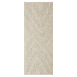 FULLMAKT Ravno tkani tepih, unutra/spolja, bež/melirano, 80x200 cm