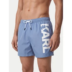 KARL LAGERFELD Kopalne hlače A1M46013 Modra Regular Fit