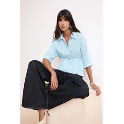 Trendyol Bluza svetlo modra