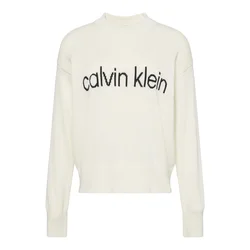 Calvin Klein Jeans Pulover črna/bela