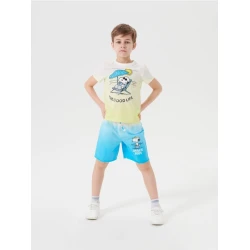 Sinsay - Kratke pantalone Peanuts - tirkizno