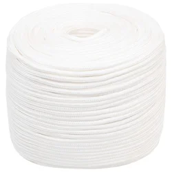 vidaXL Večnamenska uporabna vrv 6 mm 500 m Bela PP