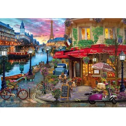 Gibsons - Puzzle Sončni zahod na Seni - 1 000 kosov