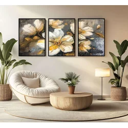 WALLXPERT Dekorativna uramljena MDF slika (3 komada) Mp3 00117 21 x 30