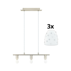 Eglo - LED luster na sajli MY CHOICE 3xE14/4W/230V hrom/bela