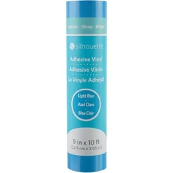 Silhouette Glossy Permanent Vinyl - 22,9 cm x 3 m - Light Blue