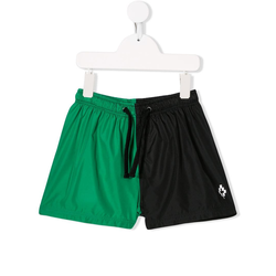 Marcelo Burlon County Of Milan Kids-two tone swim shorts-kids-Black