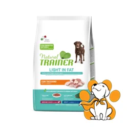 Natural Trainer Medium&Maxi Adult Light In Fat Turkey 3kg, Hrana Sa Ćuretinom