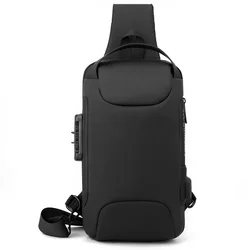 Torba za rame s USB punjenjem protiv krađe TO-25613 - Crna KP25613