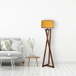 Opviq Podna lampa Maçka, 150 cm, E27, Žuta