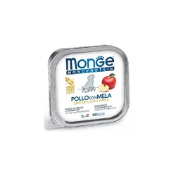 MONGE Pašteta za štence i mlade pse sa ukusom piletine i jabuke 150g