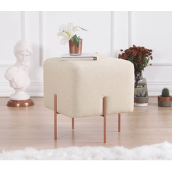 Atelier del Sofa Tabure 40x42x40cm, Krem