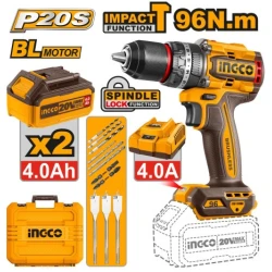 Ingco cidli20968e aku udarna bušilica 96nm 2x4ah super ingco ( cidli20968e )