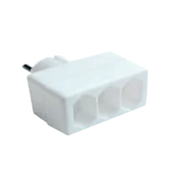Razvodnik gzb01/3a euro trostruki 7,5a/1725w, beli