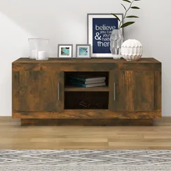 TV ormarić boja dimljenog hrasta 102x35x45 cm konstruirano drvo