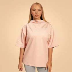 GymBeam Ženska oversized majica Bliss Pink - BeastPink M