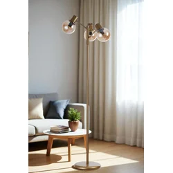 Opviq Podna lampa 8947-2, Zlatne boje