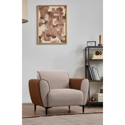 Atelier del Sofa Fotelja Aren 85x85x100cm Bež-Cimet