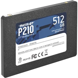 PATRIOT SSD 2.5 SATA3 512GB P210 520MBs/430MBs P210S512G25