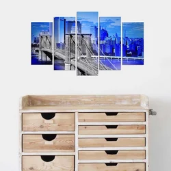 Wallity Set Slika 5PMX-024, 5 Delova