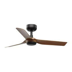 FARO 33823 - Plafonski ventilator MINI PUNT S braon/crna, prečnik 90 cm + daljinski upravljač