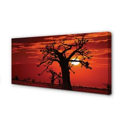 tulup.si Slika na platnu Drevesa nebo oblaki 140x70 cm