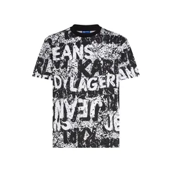 KARL LAGERFELD JEANS Majica črna/bela