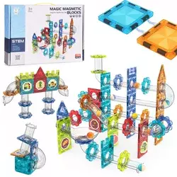Magnetni set građevinski blokovi TUNEL, Marble Run - 113 dijelova