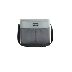 IGLOO Basic 12 – Kompaktna hladna torba za 12 pločevink / 9 L (prenosna, siva/črna)