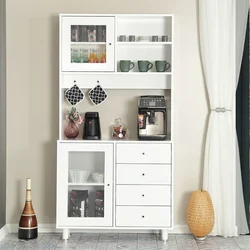 Hanah Home Višenamenska komoda Grano 96, 96 x187 x40 cm, Bela
