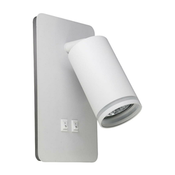 LED zidna spot svetiljka PARIS 1xGU10/10W/230V + LED/6W/230V bela