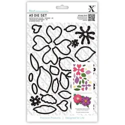 Docrafts xcut Šablone Flowers 24 kos