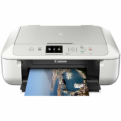 Canon PIXMA MG5750 schwarz/silber (Tintenstrahldrucker, Scanner, Kopierer) mit WLAN