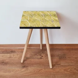 Hanah Home Klub sto Shp239, 35x42x35 cm, Zlatne boje