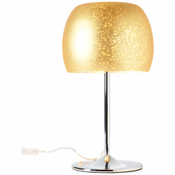 BRILLIANT 73949/16 | Gleam-BRI Brilliant stolna svjetiljka 44,5cm sa prekidačem na kablu 3x E14 zlatno, krom
