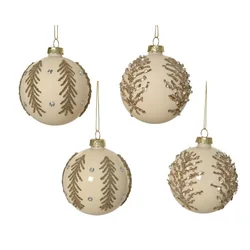 Dekordom dekoracija - hanging bauble glass 8cm 071815 - champagne - kmg ( 045649 )